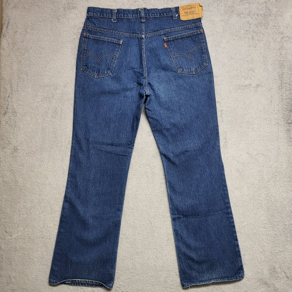 Vintage Levi's 517 Orange Tab Bootcut Jeans Mens 35x30 (38x36) 20517 0217 USA - Picture 2 of 11